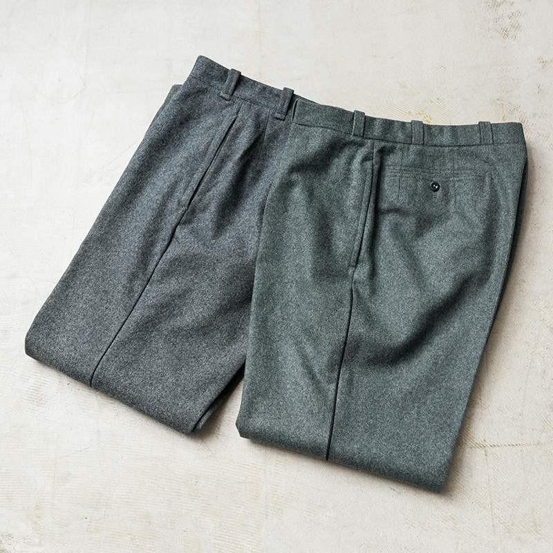MILITARY 実物 USED スイス軍 1950〜60's サイドライン ウール