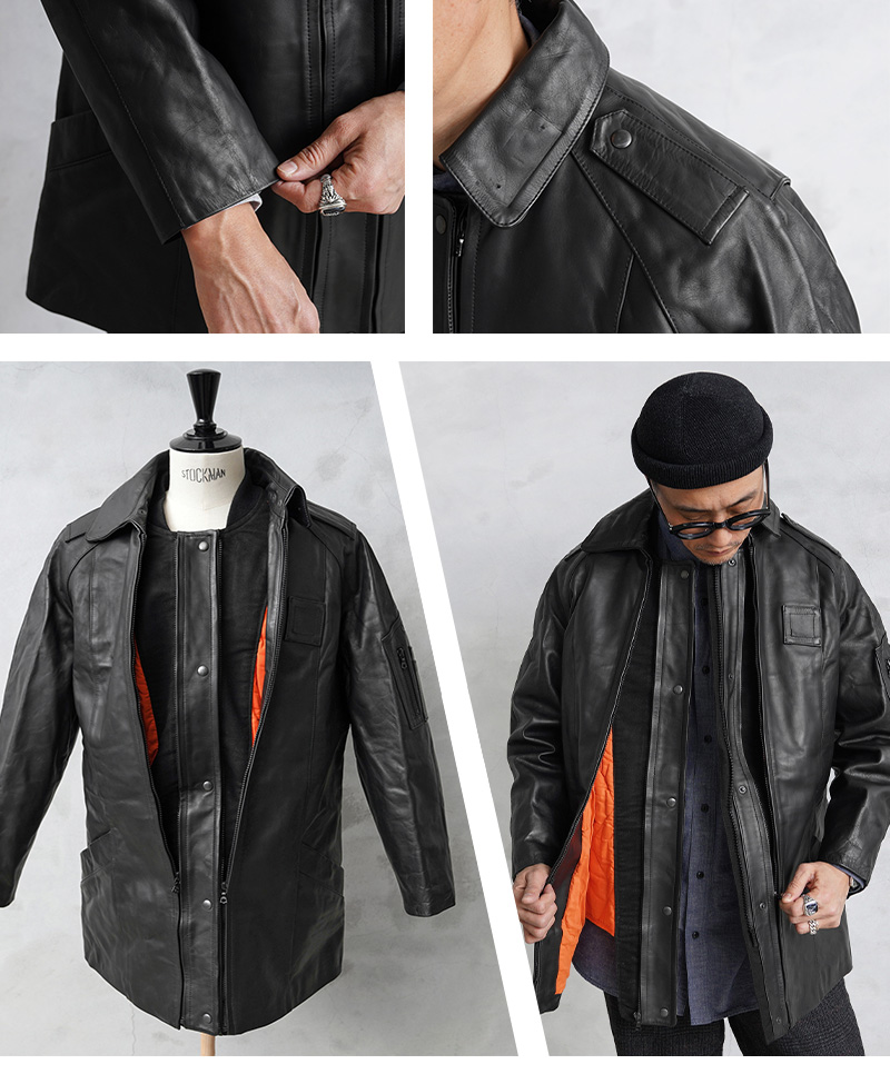 Vintage Chicago Police Leather Jacket. L/XL Heavy Duty Made