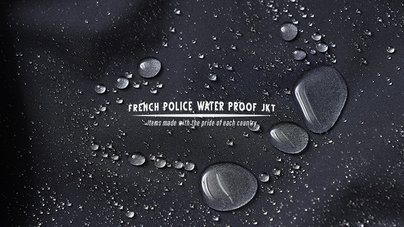 実物 新品 デッドストック フランス警察 POLICE NATIONALE WATERPROOF 