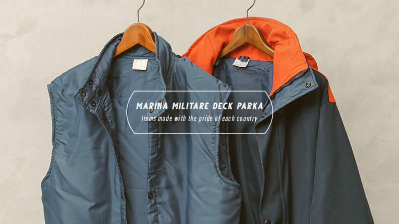 MILITARY 実物 新品 イタリア軍 M.M NAVYデッキパーカー