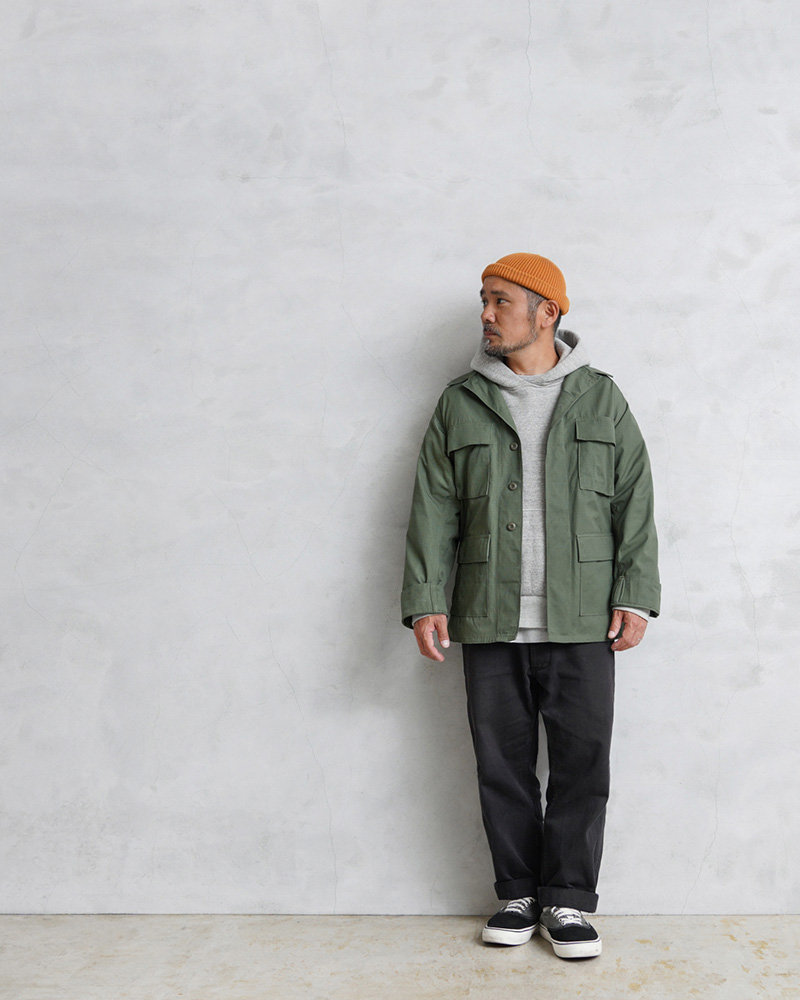 訳あり【実物 未使用 デッド】80s 米軍 BDU ジャケット LARGE