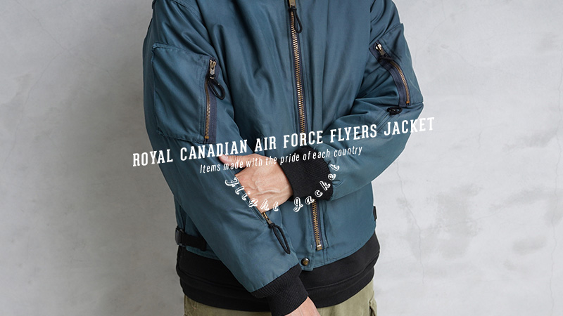 カナダ空軍 実物 フライトジャケット TypeⅢ ネイビー USED】Royal Canadian Air Force TypeⅢ Flyers Jacket RCAF