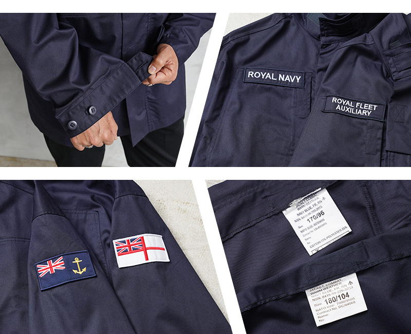 実物 新品 デッドストック イギリス軍 ROYAL NAVY PCS コンバット ジャケット ロイヤルネイビー アウター 軍モノ 軍物 古着  ユーロ【クーポン対象外】【I】