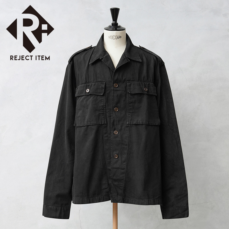 レア★　40s HBT ヘリンボーン　マチ付　ミリタリー 長袖 シャツ　L~XL レア☆ 40s HBT ヘリンボーン マチ付 ミリタリー 長袖 シャツ L~XL