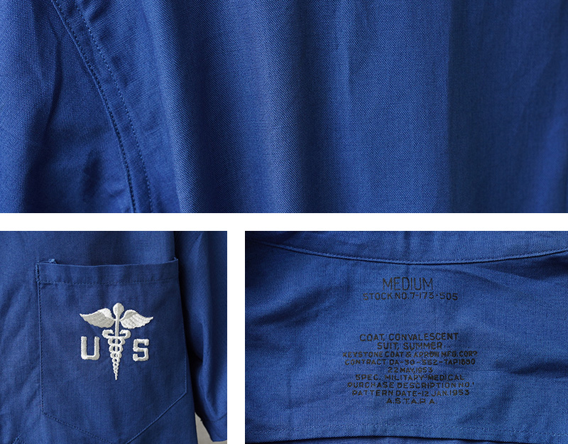 実物 新品 デッドストック 米軍 U.S. ARMY MEDICAL 50's CONVALESCENT