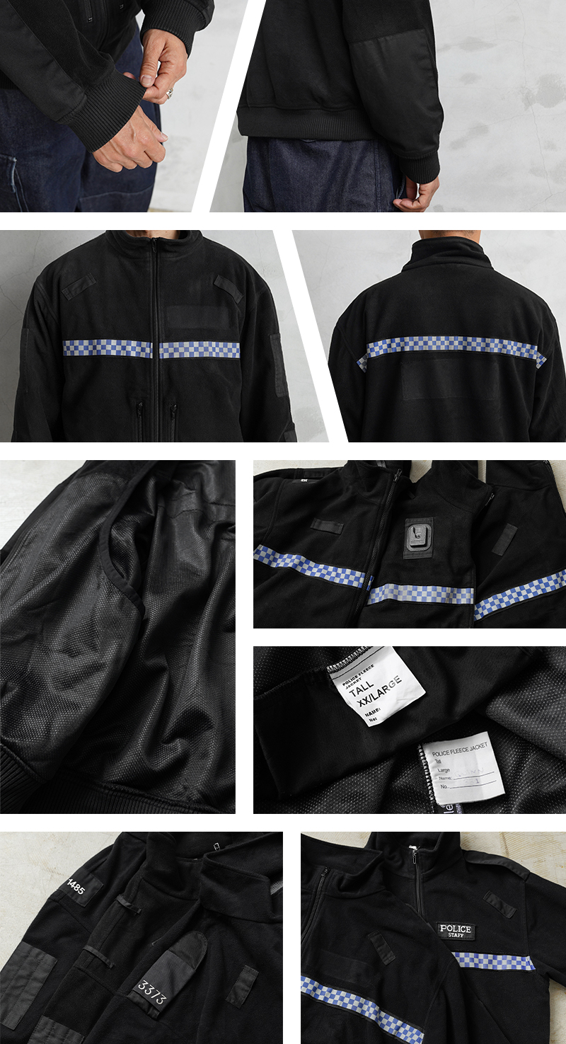 MILITARY 実物 USED イギリス警察 WINDPROOF POLICE フリース