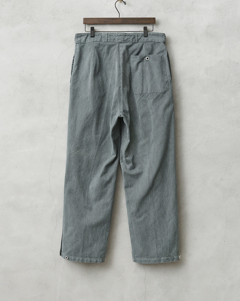 激レア色　50s スイス軍　デニムパンツ　古着　ミリタリー　ヴィンテージ MILITARY（ミリタリー） 実物 USED スイス軍 1950年代 前期型 SOLID