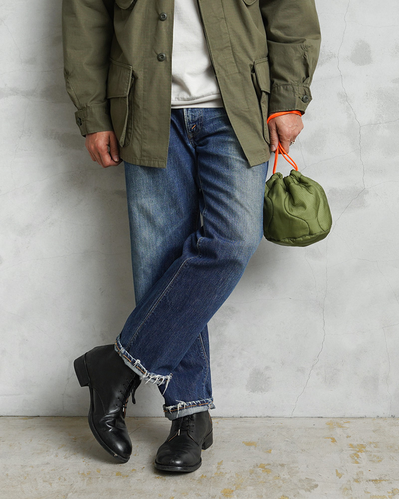 bohem M65リメイクライナーポーチ Re;Born | Remake Quilting Drawstring Poach | Working Class