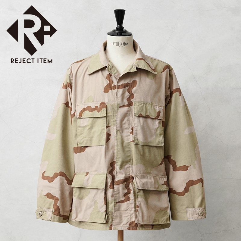 米軍実物 1997年SPO100 3Cデザートカモ BDU L-L SOF MILITARY（ミリタリー） リジェクト 訳あり品 実物 USED 米軍 3カラー