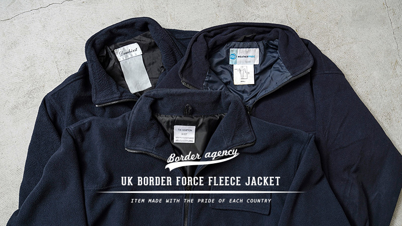 MILITARY 実物 USED イギリス警察 BORDER FORCE フリース