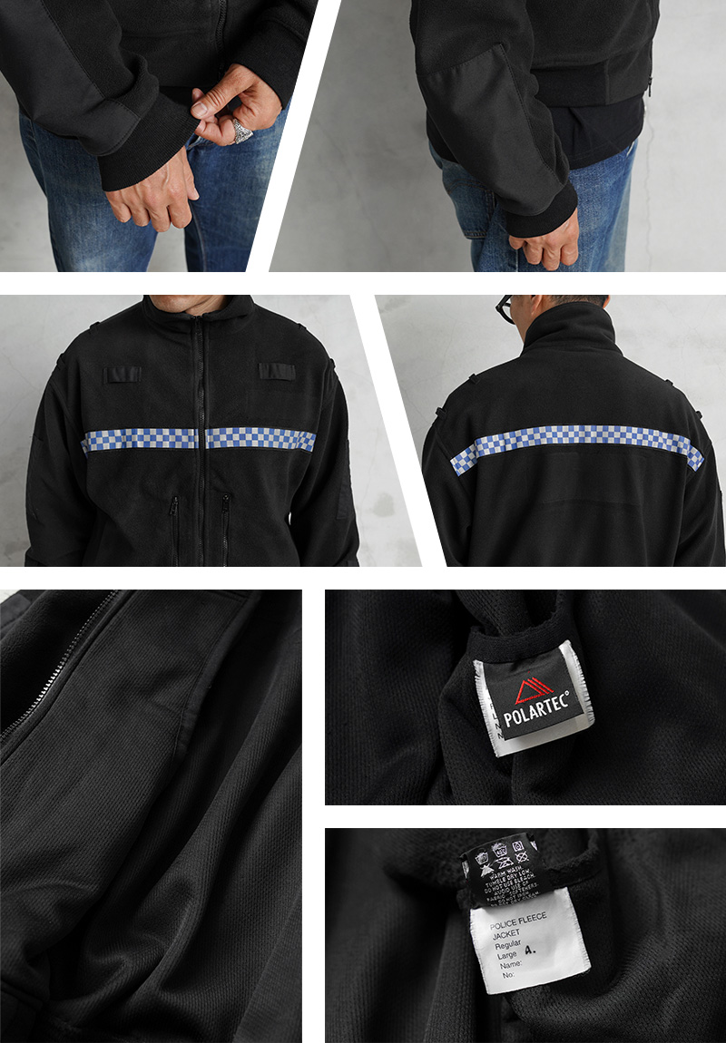 MILITARY 実物 USED イギリス警察 POLARTEC POLICE フリース