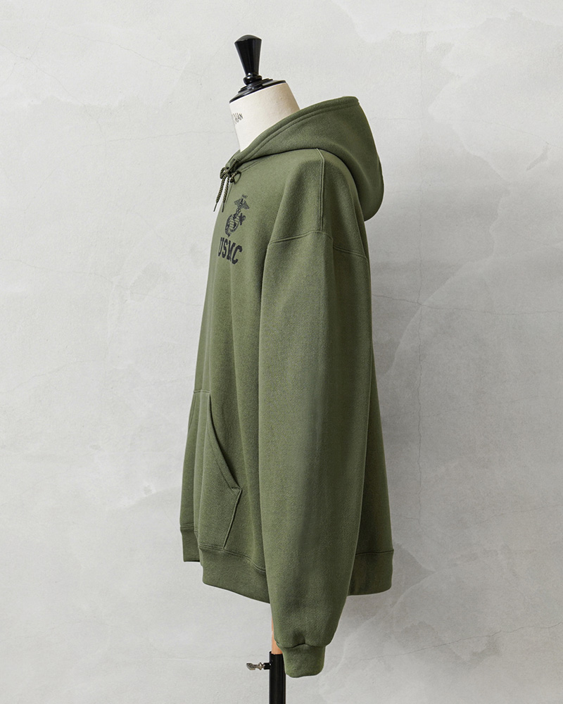 USMC オリーブグリーン フーディー Lサイズ MILITARY 新品 米軍 USMC トレーニング プルオーバー フーディ