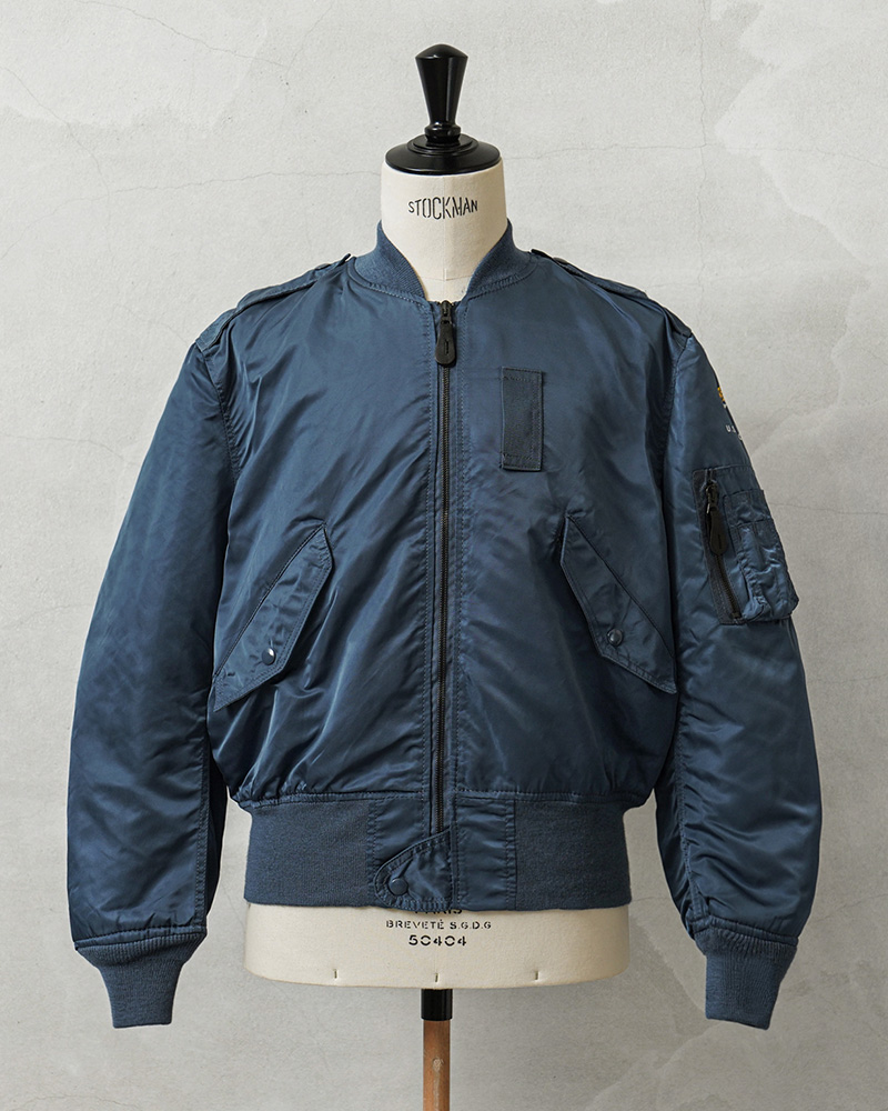 0241 / 1990's alpha B-15C flight jacket ブルー フライト