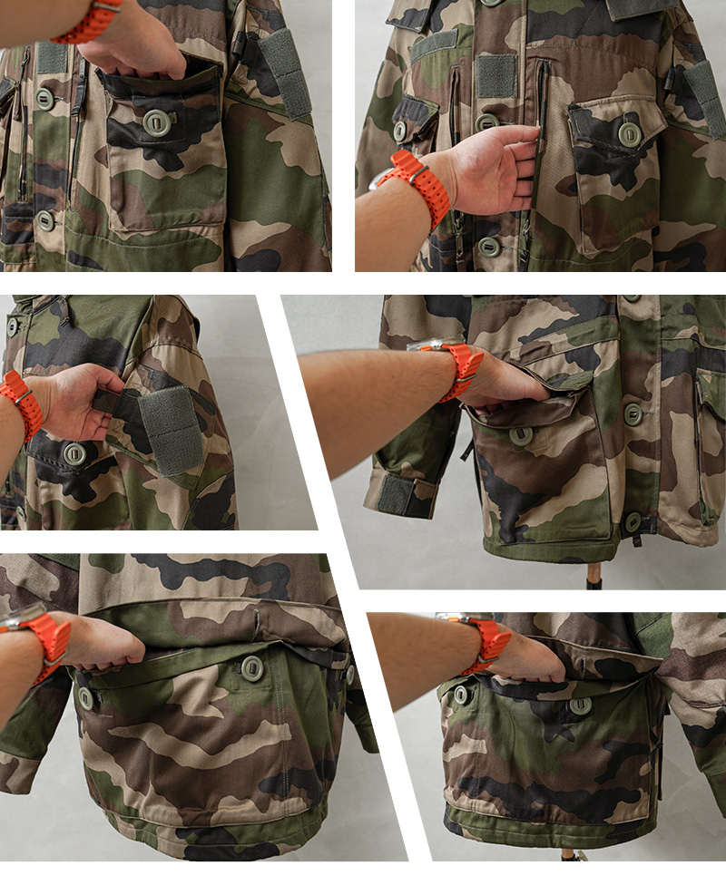 フランス軍 FELIN T３ コンバットジャケット CCEカモ MILITARY（ミリタリー） 実物 新品 デッドストック フランス軍 FELIN