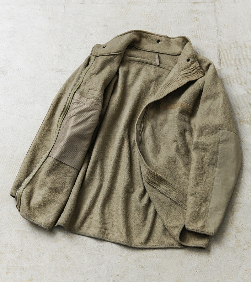 米軍実物 FR 難燃 ポーラテック フリースジャケット EWOL M-R 163 MILITARY（ミリタリー） 実物 USED 米軍 EWOL FIRE RESISTANT POLARTEC