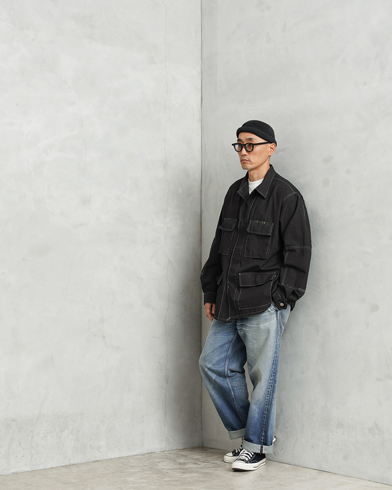 デッドストック ミリタリー BDUフィールドジャケット ブラック t51 MILITARY MADE IN USA 新品 米軍 デッドストック BDU ジャケット