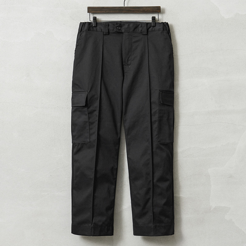 SEQUENZ 90s UTILITY CARGO SWEAT PANTS / ロゴ 刺繍 カーゴ