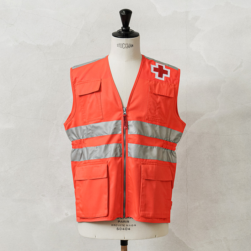 MILITARY 実物 新品 デッドストック スペイン 赤十字 レッド