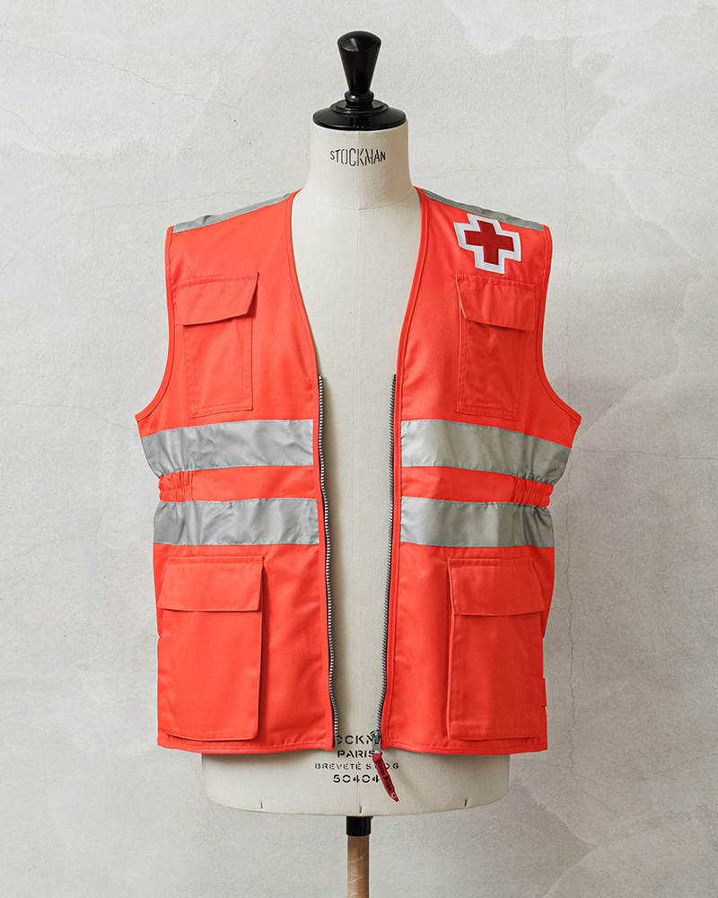 MILITARY 実物 新品 デッドストック スペイン 赤十字 レッド