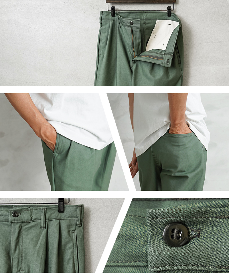 MILITARY MADE IN USA デッドストック コットンサテン