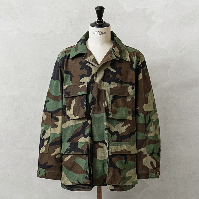 90s デッドストック 米軍実物 ミリタリー ベスト 迷彩 アウトドア キャンプ MILITARY 実物 新品 デッドストック 米軍 BDU WOODLAND CAMO