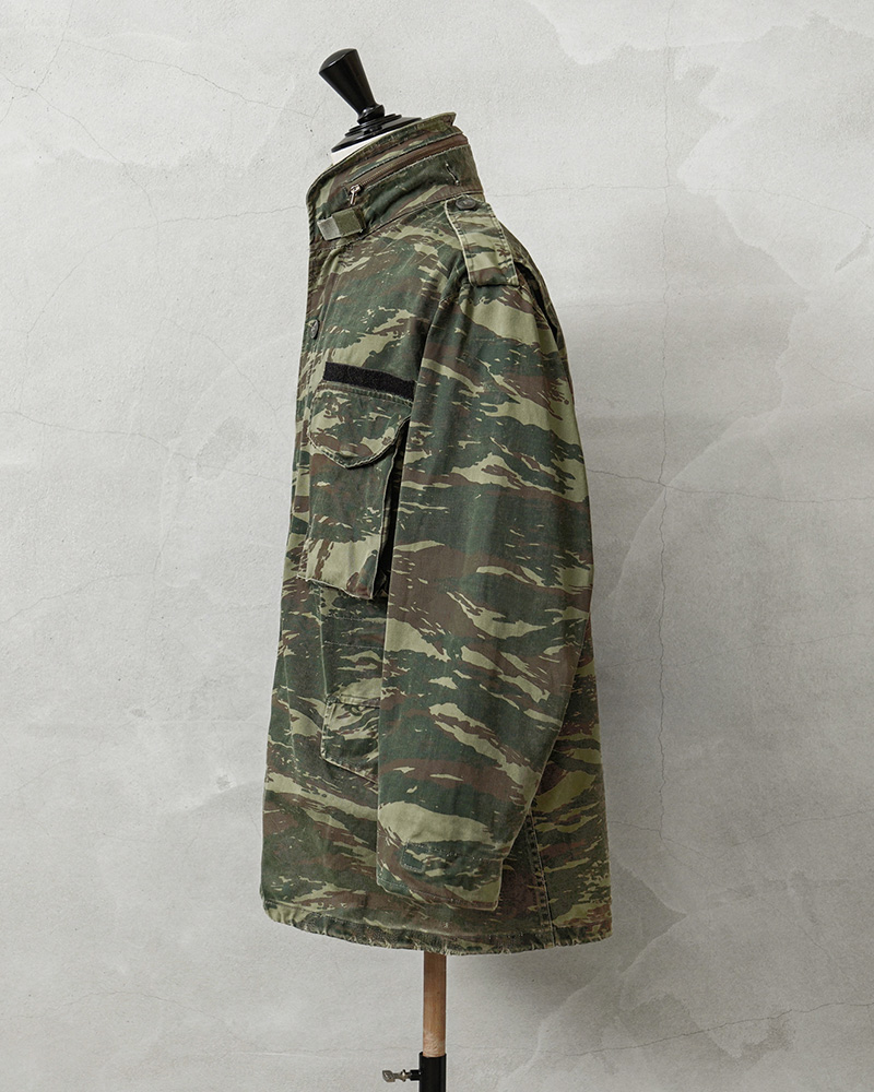 節約 古着ギリシャ軍実品M65フィールドジャケットリザードカモ希少