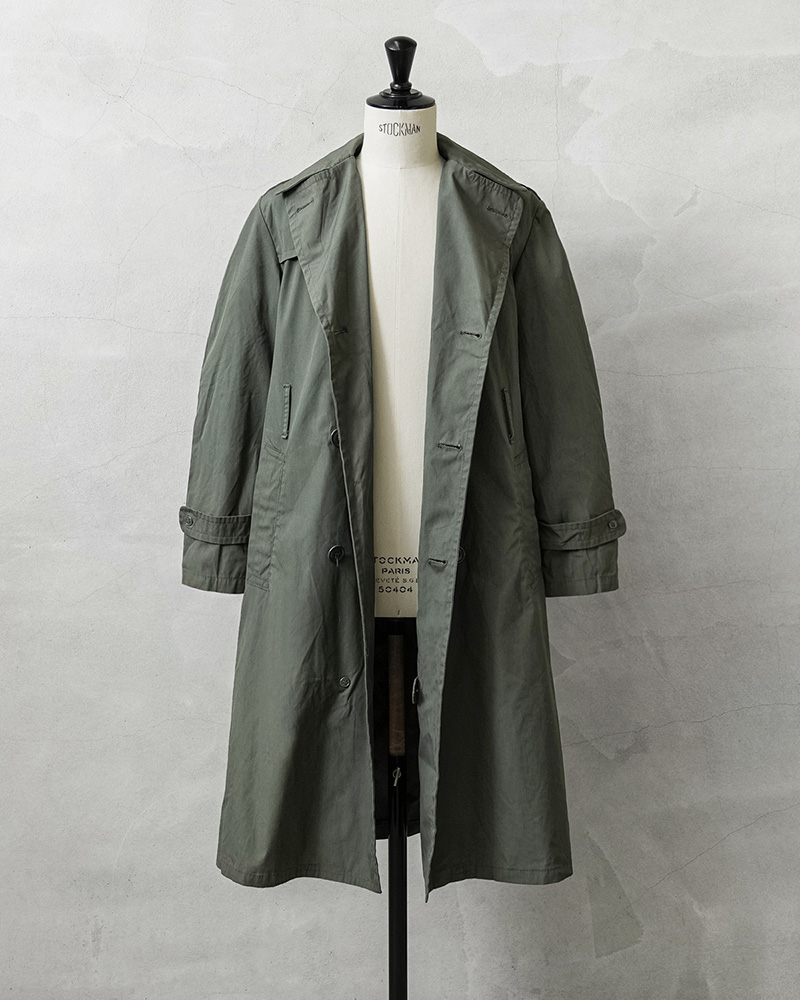 ノーカラー オーバーサイズ y2k トレンチコート ARMY ミリタリーコート MILITARY（ミリタリー） 実物 USED 米陸軍（U.S.ARMY）トレンチコート