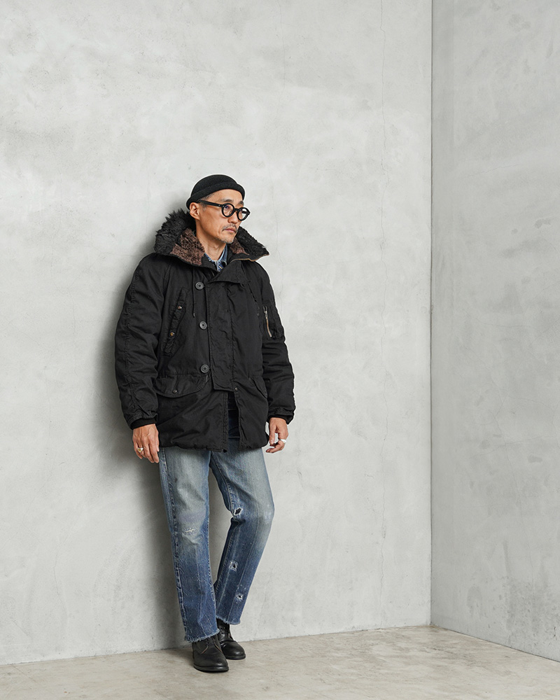 MILITARY（ミリタリー） 希少 実物 USED 米軍 N-3B フライトジャケット