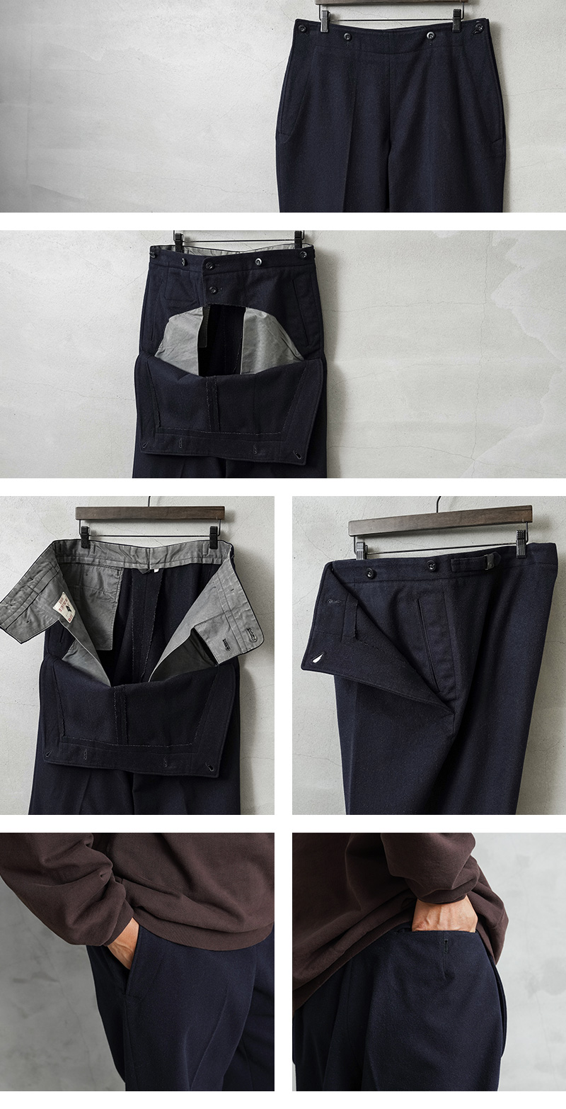 MILITARY（ミリタリー） 実物 USED ドイツ軍 ウール セーラーパンツ