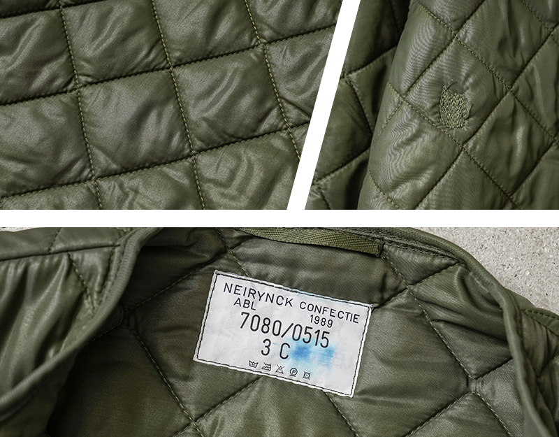 MILITARY（ミリタリー） 実物 USED ベルギー軍 キルティング ライナー