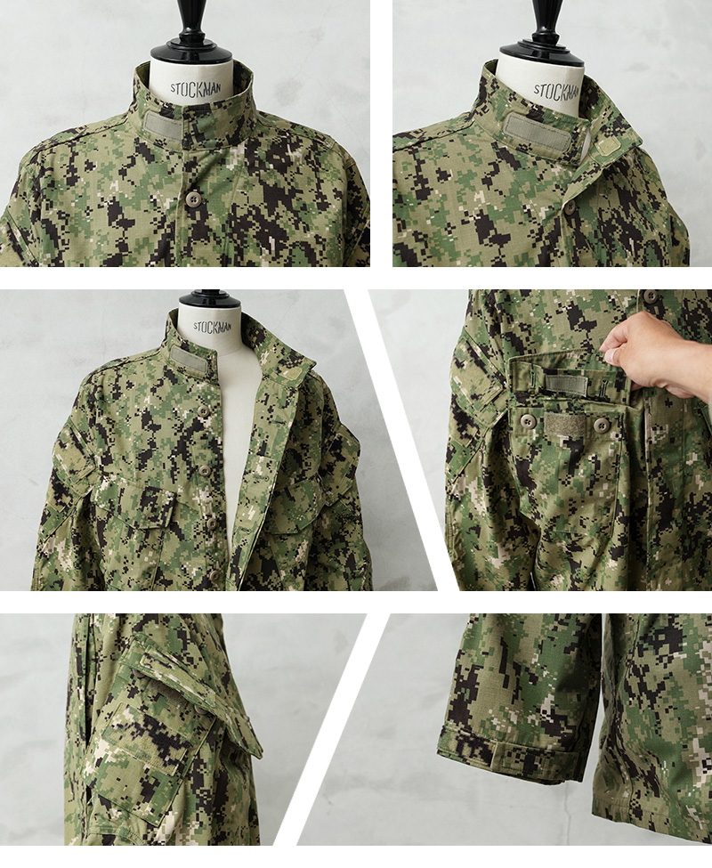 米軍実物　デッドストック　AOR2迷彩　上下 BDUセット 米軍実物 GORE-TEX ゴアテックス 迷彩 戦闘服 上下セット US NAVY AOR2