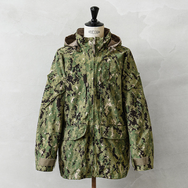 【激レア】TRIPP 迷彩 ライダースジャケット y2k ミリタリー アウター MILITARY（ミリタリー） 実物 USED 米海軍 NWU GORE-TEXパーカー