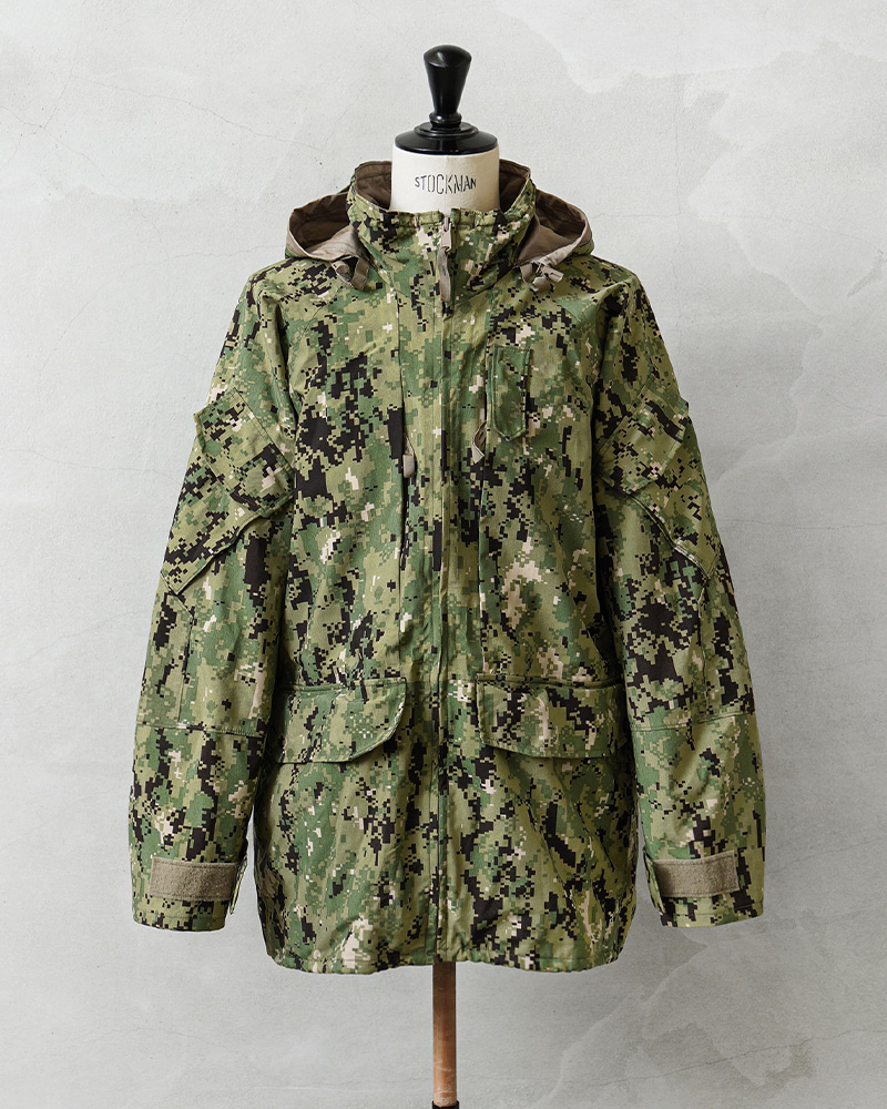 【激レア】TRIPP 迷彩 ライダースジャケット y2k ミリタリー アウター MILITARY（ミリタリー） 実物 USED 米海軍 NWU GORE-TEXパーカー