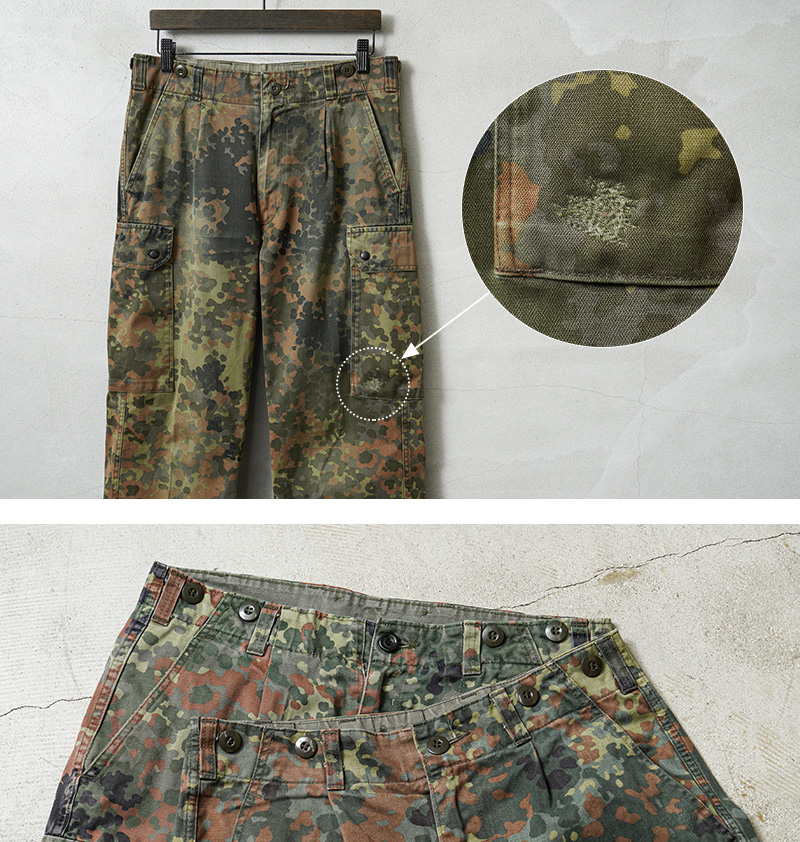 MILITARY（ミリタリー） 実物 USED ドイツ軍 フレクターカモ カーゴ