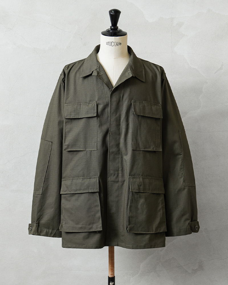 BDUジャケット オリーブ ノンリップ MILITARY（ミリタリー） MADE IN USA 新品 米軍 デッドストック BDU