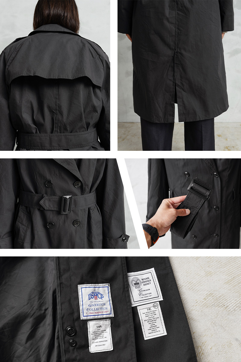 【美品】米軍 実物トレンチコート ライナー付き 38R MILITARY（ミリタリー） 実物 USED 米軍 U.S. NAVY レディース