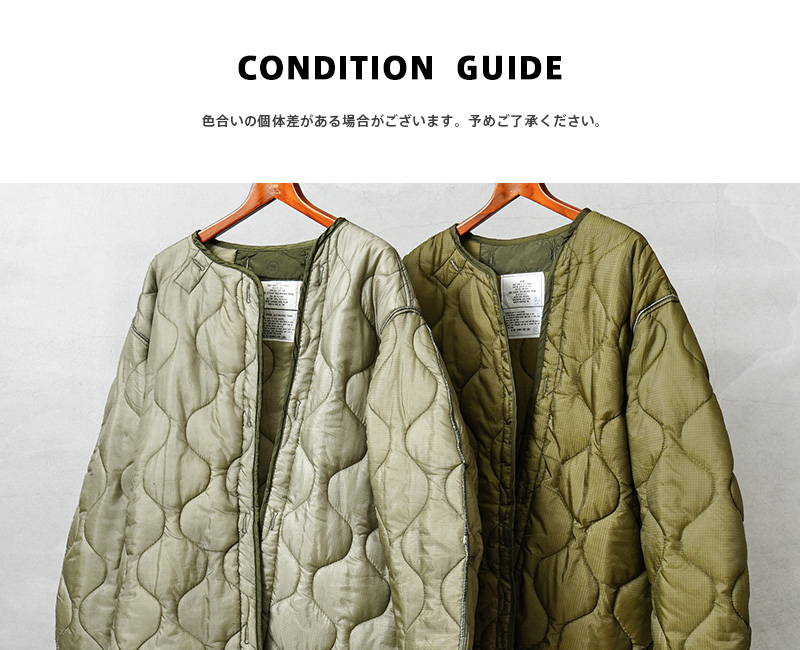 実物 新品 デッドストック 米軍 M-65 モッズコート用ライナー リップス