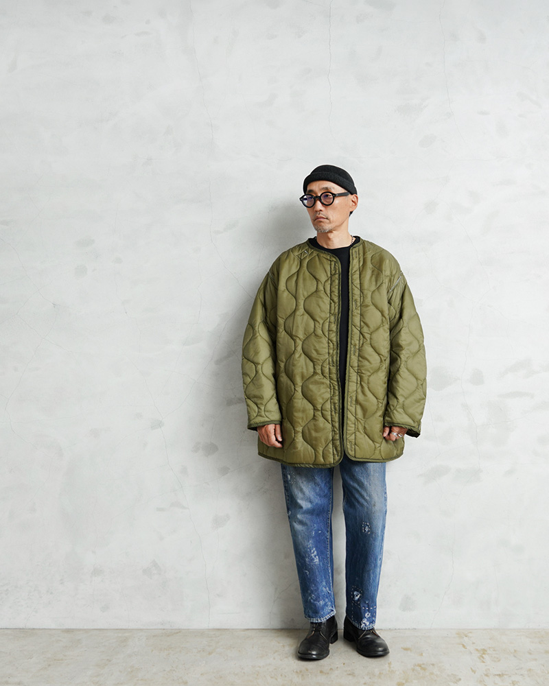 実物 新品 デッドストック 米軍 M-65 モッズコート用ライナー リップス
