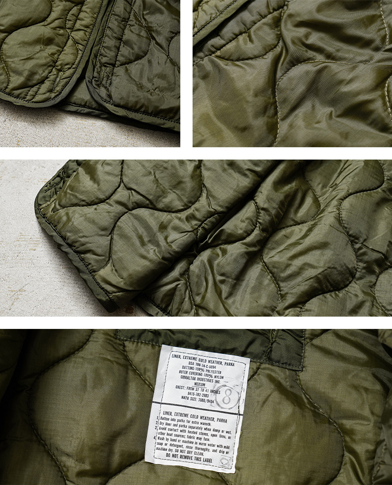 実物 新品 デッドストック 米軍 M-65 モッズコート用ライナー