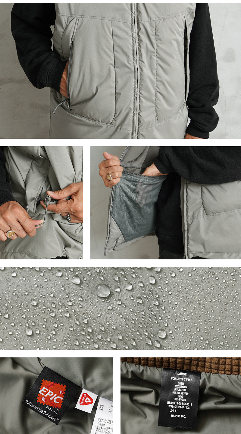 WAIPER.inc ワイパーインク 米軍 PCU LEVEL7A PRIMALOFT ベスト