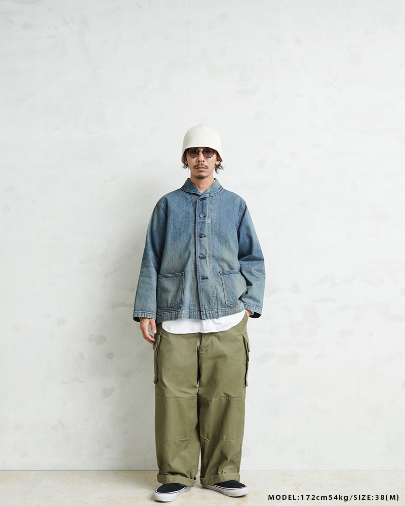 WAIPER.inc 米軍 1940's U.S.NAVY M-43 デニムショールカラー