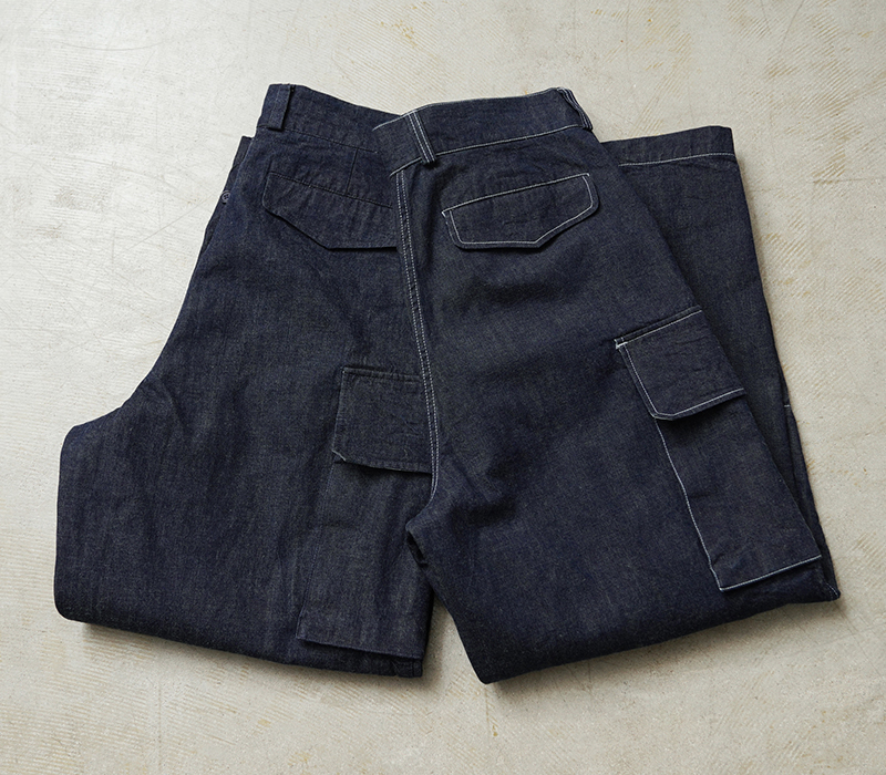 WAIPER.inc フランス軍 M-47 カーゴパンツ KURABO DENIM【WP1170 