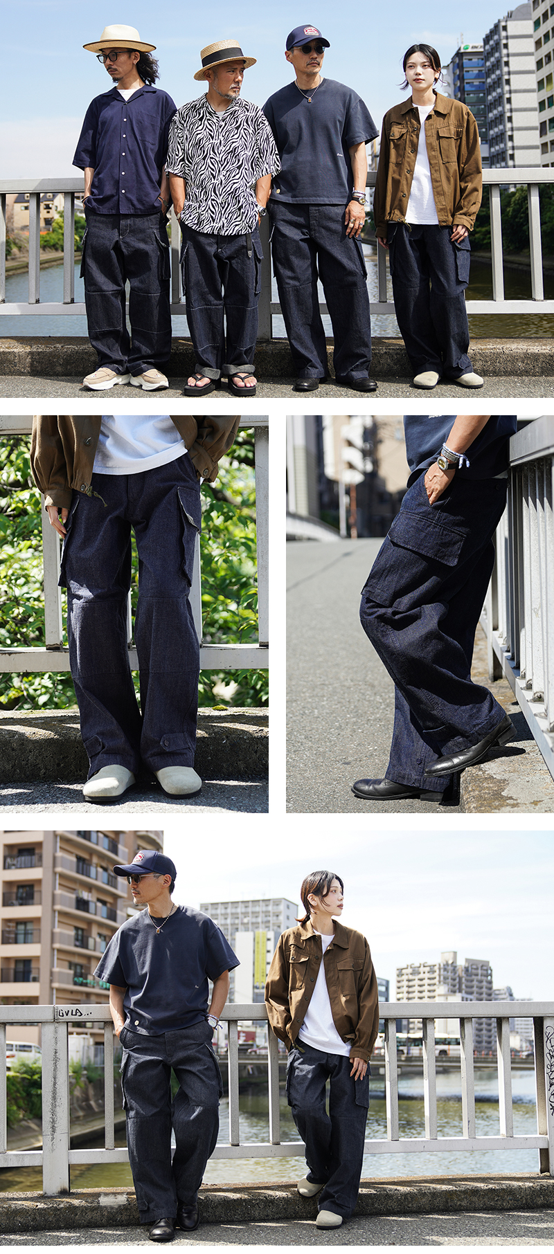 WAIPER.inc フランス軍 M-47 カーゴパンツ KURABO DENIM【WP1170