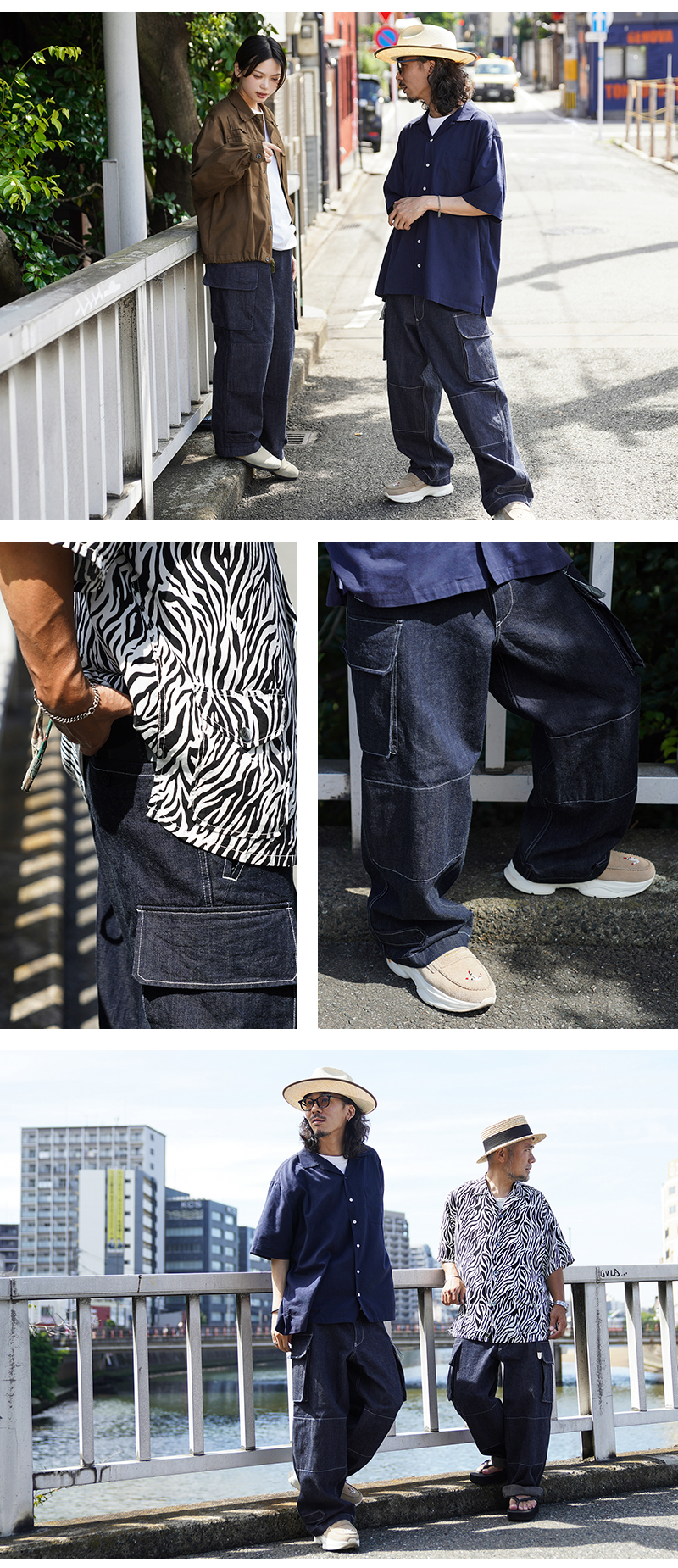 WAIPER.inc フランス軍 M-47 カーゴパンツ KURABO DENIM【WP1170 