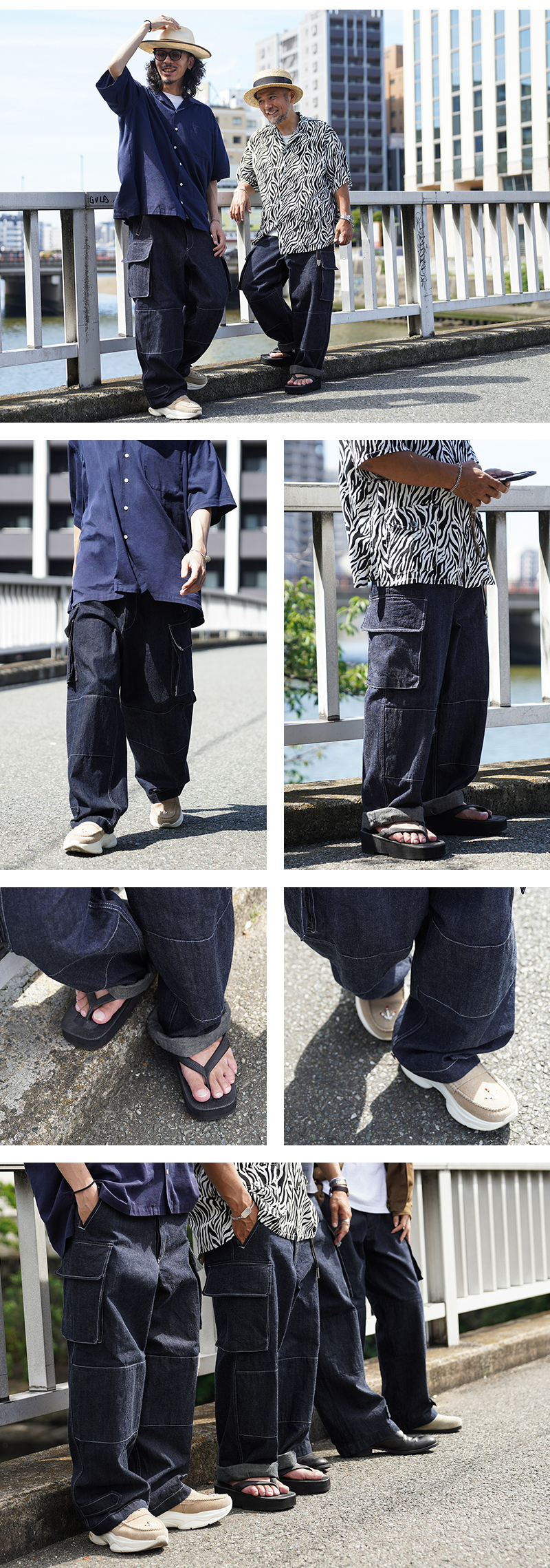 WAIPER.inc フランス軍 M-47 カーゴパンツ KURABO DENIM【WP1170