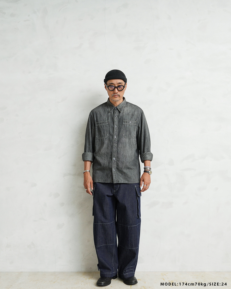 WAIPER.inc フランス軍 M-47 カーゴパンツ KURABO DENIM【WP1170