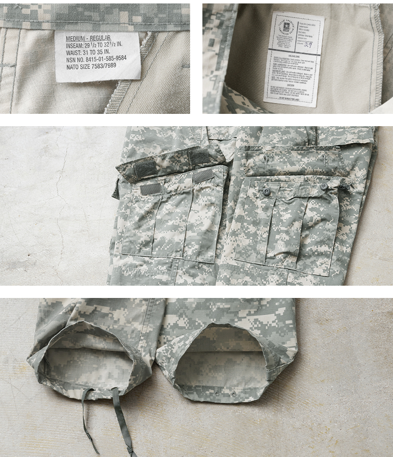 実物 USED 米軍 ACU コンバットカーゴパンツ UCP メンズ 軍パン
