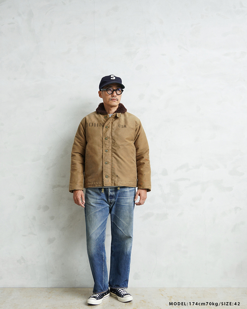 WAIPER.inc 忠実復刻 米軍 U.S.NAVY N-1 デッキジャケット 後期型