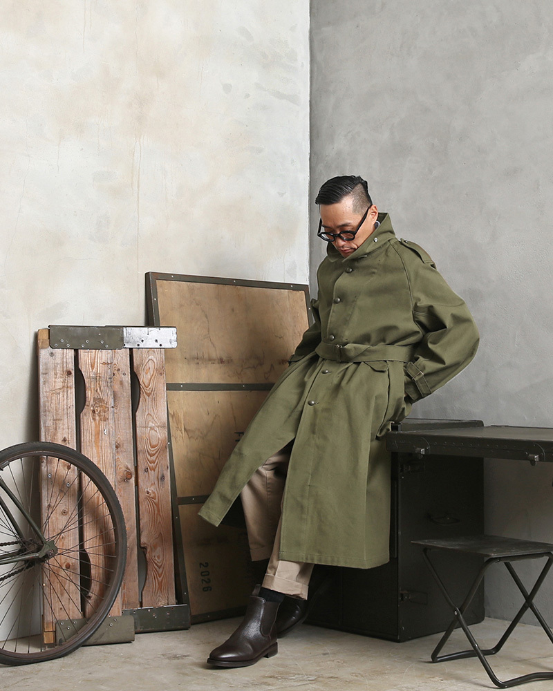 WAIPER.inc フランス軍 MOTORCYCLE COAT モーターサイクルコート