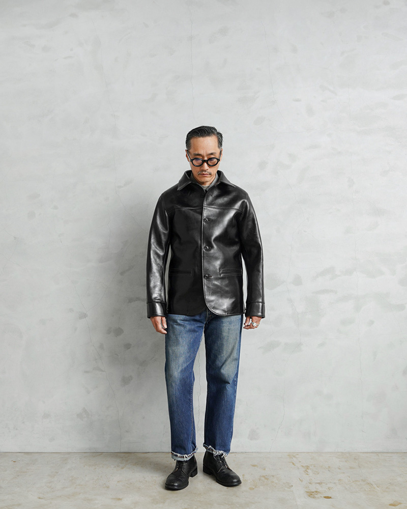 Y'2 LEATHER ワイツーレザー LSC-76-C ANILINE STEER ROUNDED HEM CAR